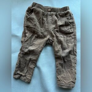 Zara brown pull-up pants